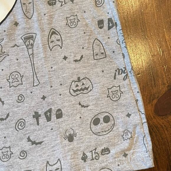 ⭐️ Disney Jack Skeleton Nightmare Before Christmas Boys Cotton T-shirt Sz 14 16 - Picture 6 of 6